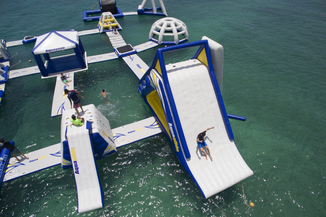 Campgrounds Are A Great Place For Aqua Inflatables - Water Warrior Services