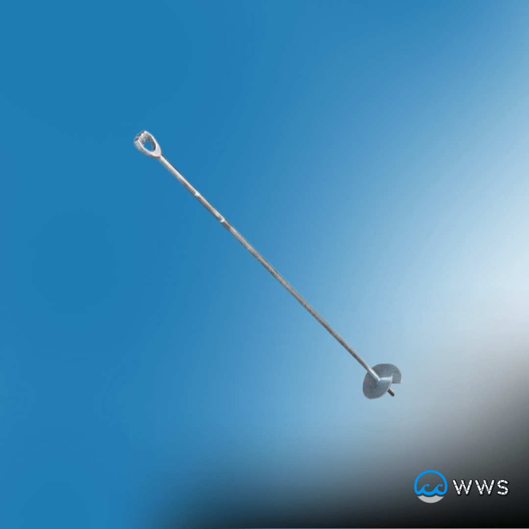 Aquaglide 66" Galvanized Earth Anchor - Water Warrior Services