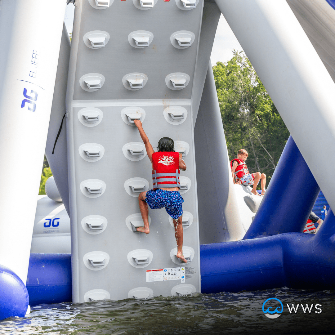Aquaglide El Jefe Climbing Wall - Water Warrior Services