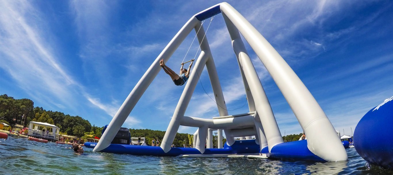 Make Your Campsite Stand Out with an Inflatable Outdoor Water Park - Water Warrior Services