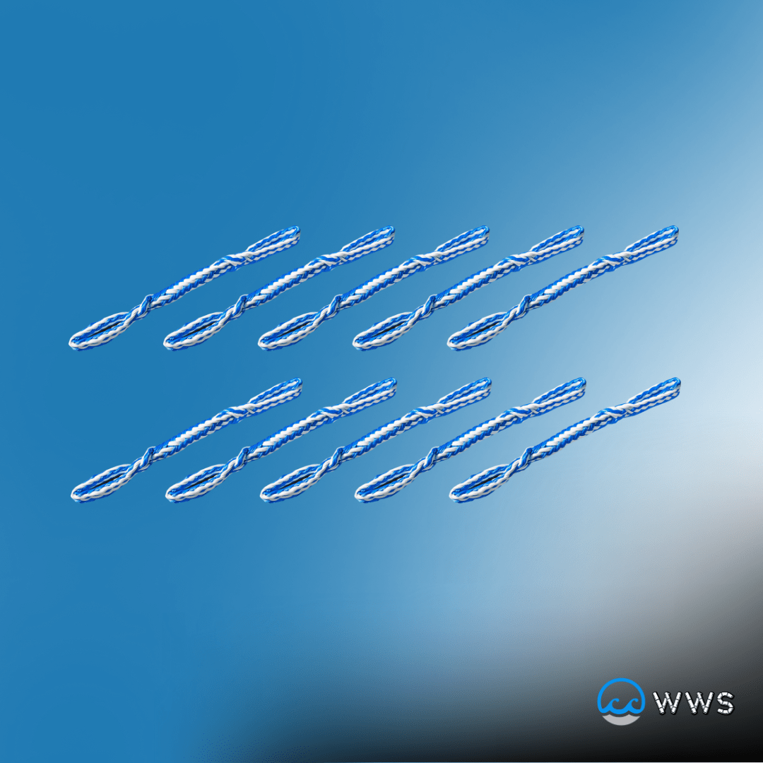 AQUAGLIDE 1 - FOOT MOORING ROPE (10)PC. - Water Warrior Services