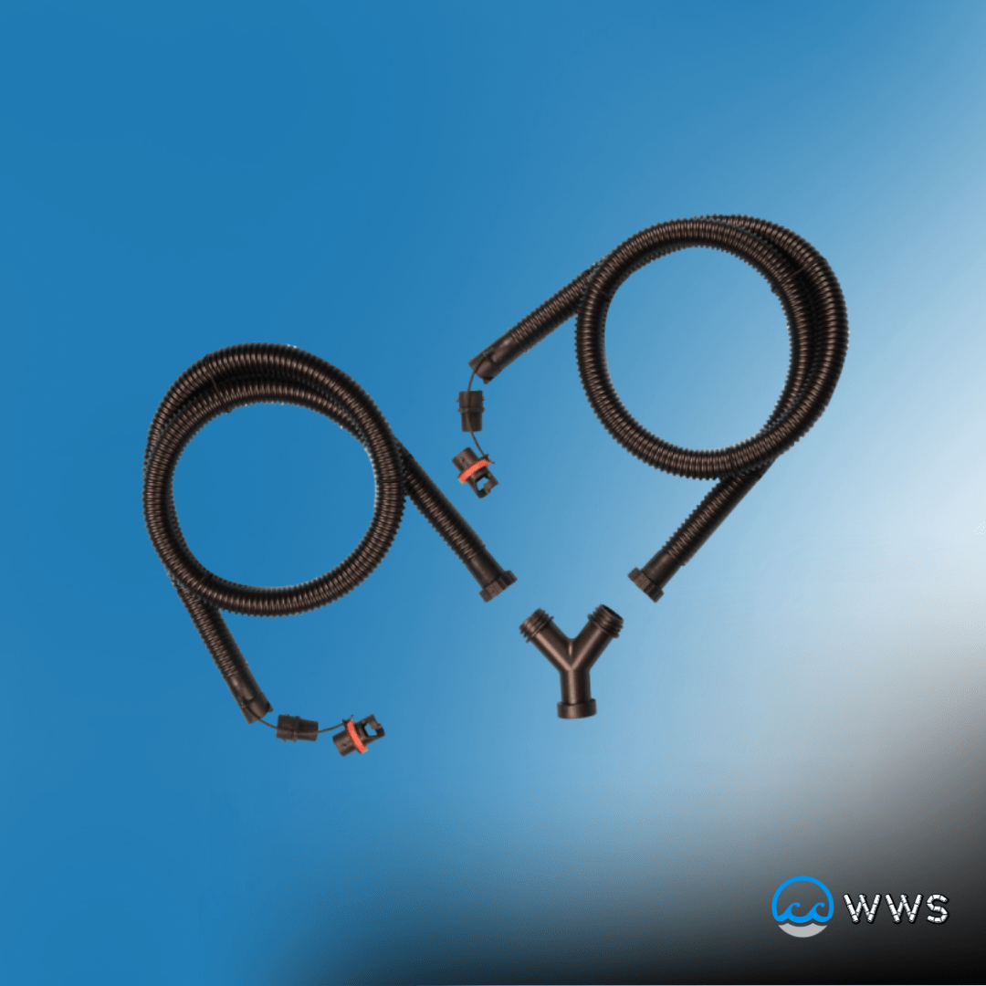 AQUAGLIDE Duo Inflation “Y” Split Hose Assembly - Water Warrior Services