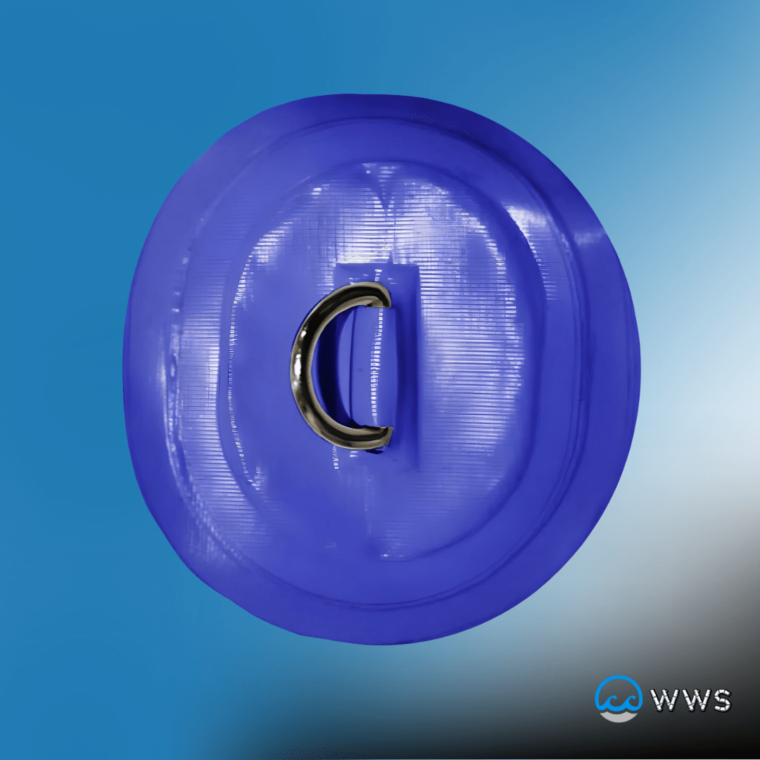 Single Ring Anchor Plate - Blue - Water Warrior Services
